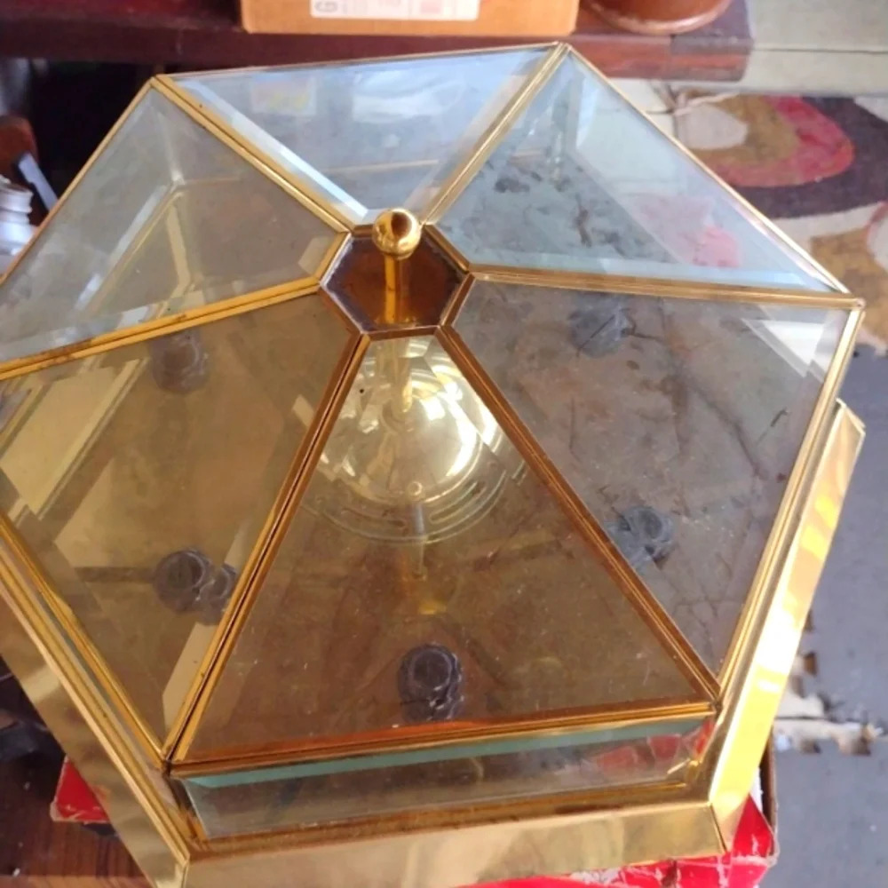 Large Brass Light Fixture